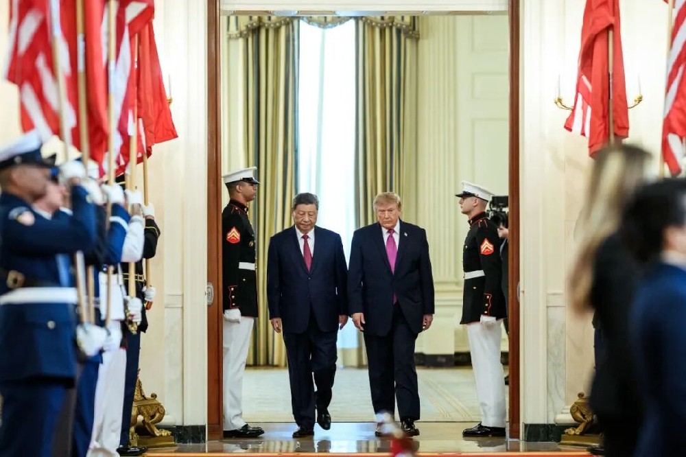 美国总统特朗普在白宫欢迎宴上的致辞